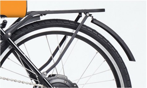 Заднее крыло с багажником для велосипеда YunBike C1 Black